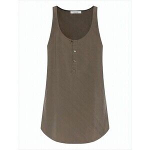 Lemaire Scoop Neck Sleeveless Top With Front Button Placket - NWT